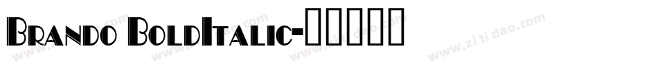Brando BoldItalic字体转换